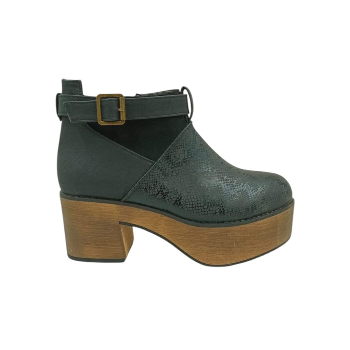 HERIEL - Botín Negro Plataforma Mujer