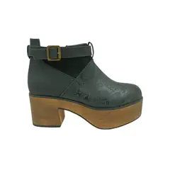 HERIEL - Botín Negro Plataforma Mujer