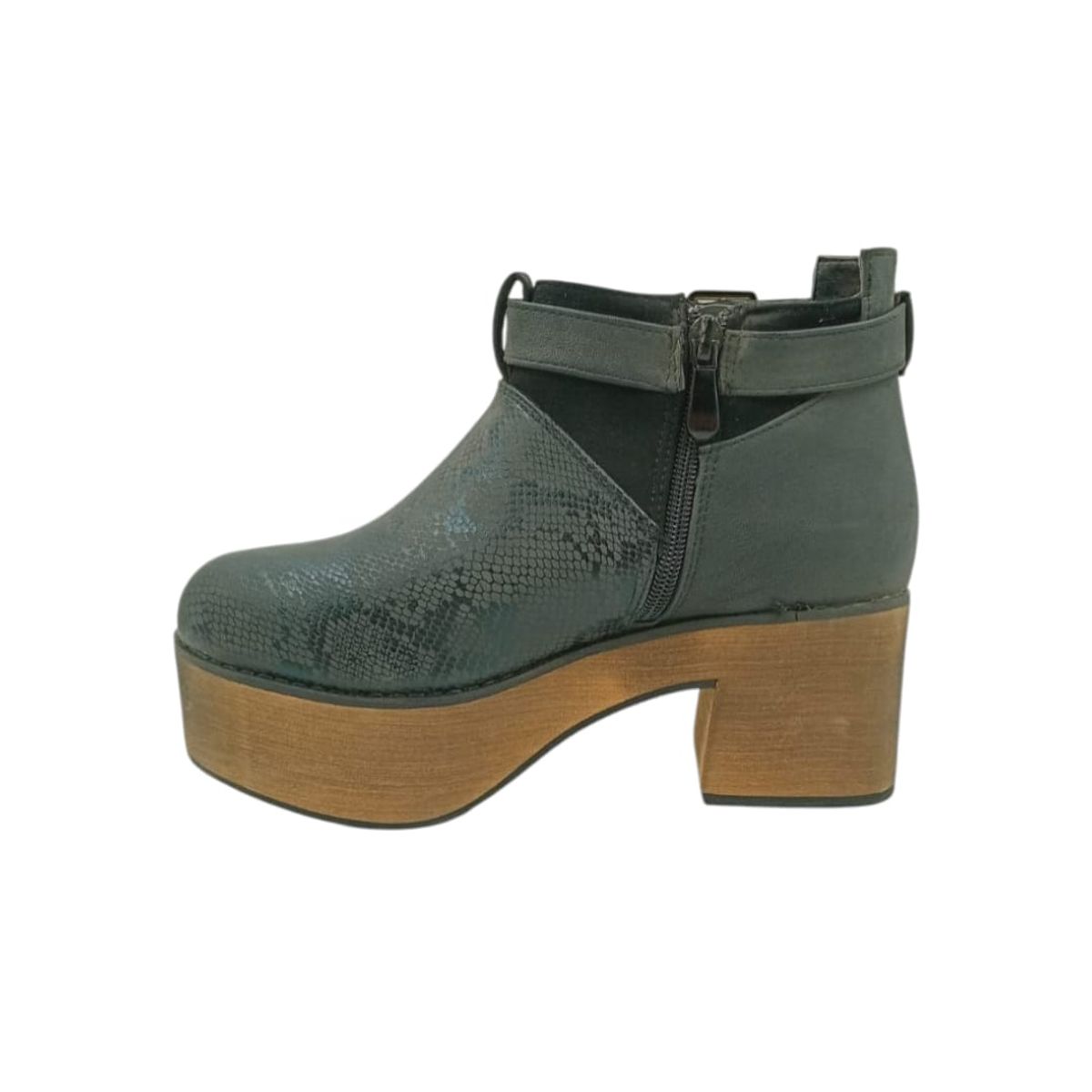 HERIEL - Botín Negro Plataforma Mujer