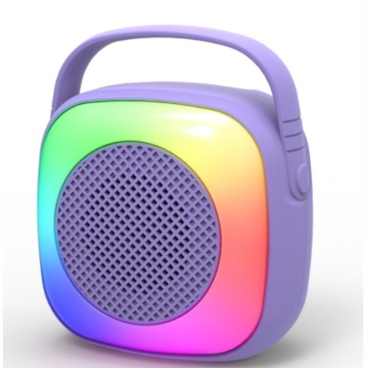 GENERICO - Parlante Bluetooth Portátil Con Luces LED Y Asa Recargable y Compacto