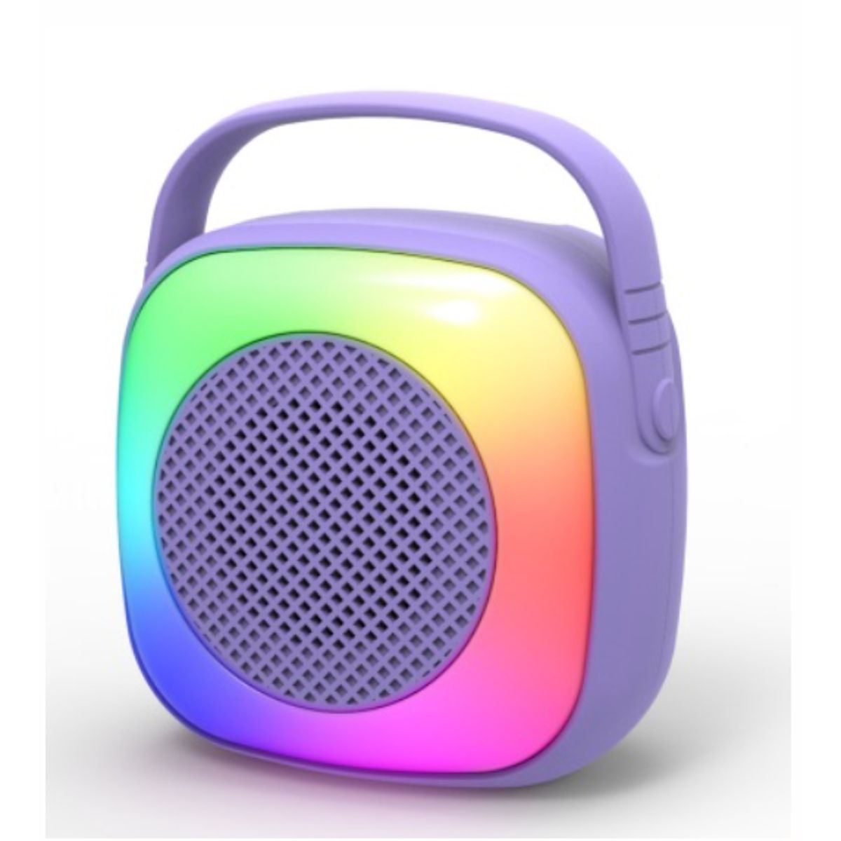 GENERICO - Parlante Bluetooth Portátil Con Luces LED Y Asa Recargable y Compacto