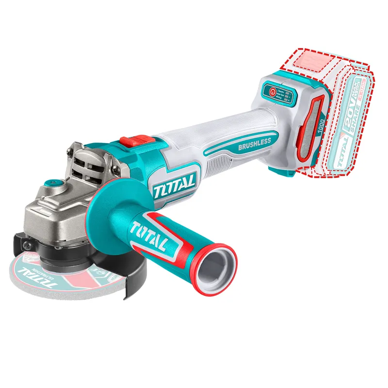 TOTAL TOOLS - Esmeril Angular Inalambrico 20V 115mm 1000W Total
