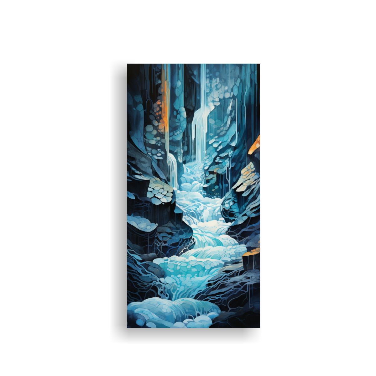 GENERICO - Cuadro Espectacular Reflejo De Una Cascada 70x140 Cm