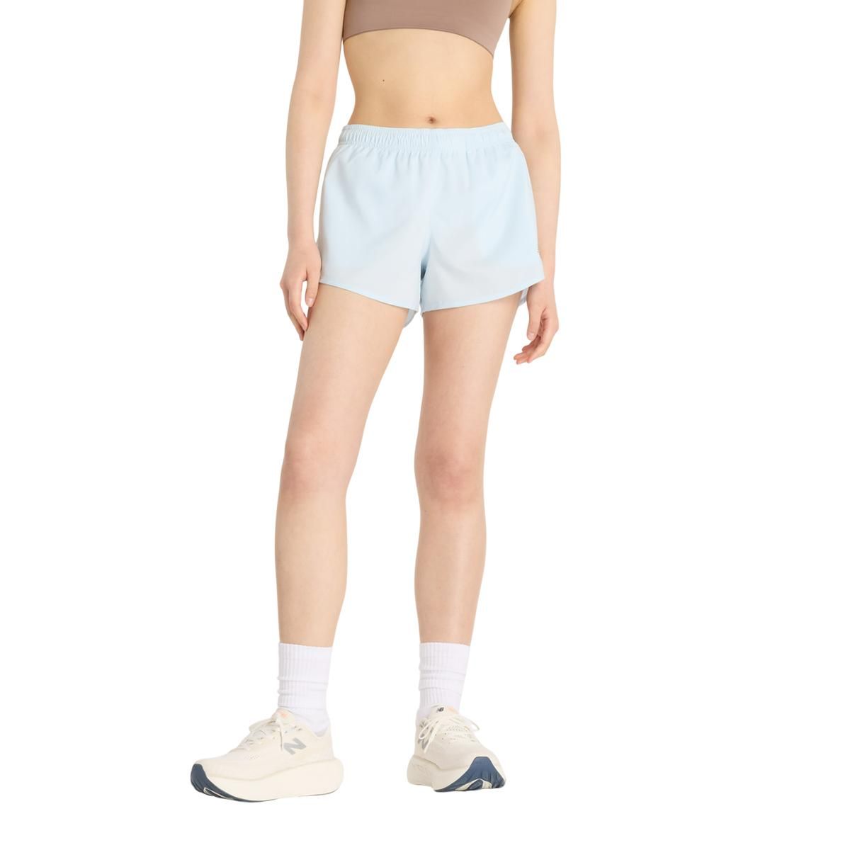 NEW BALANCE - Short Mujer New Balance Sport Essentials Celeste