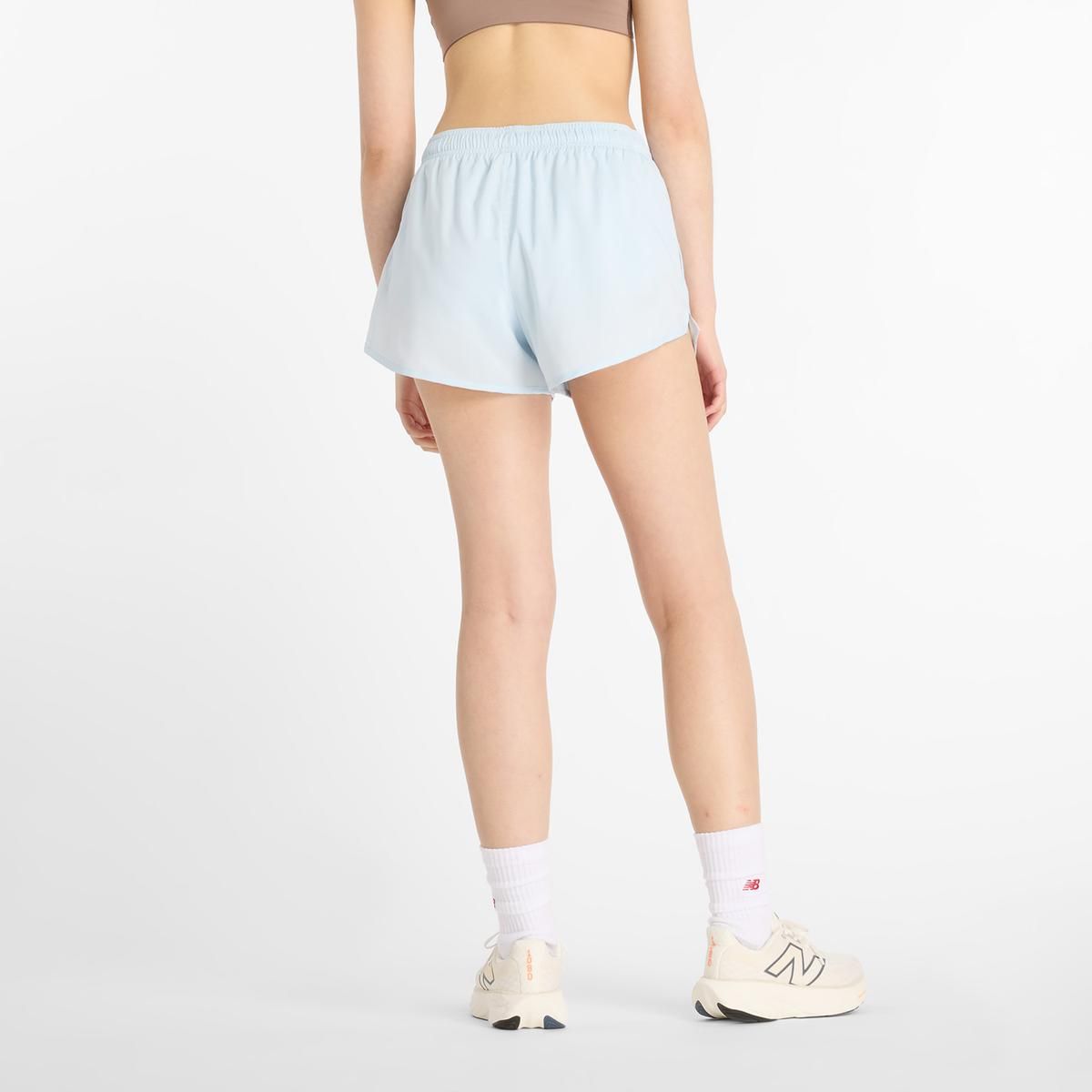 NEW BALANCE - Short Mujer New Balance Sport Essentials Celeste