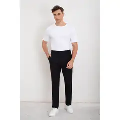 MPROPIA - Pantalon De Vestir Clasico Hombre Formal Recto Boton 6010