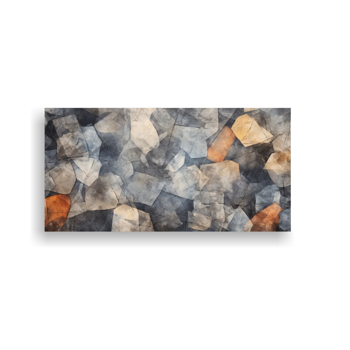 GENERICO - Pintura Con Tinta Sobre Textura De Piedra Arte 120x60 Cm