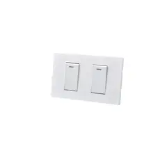 WANT - PACK 5 INTERRUPTOR DOBLE METALICO 912 BLANCO