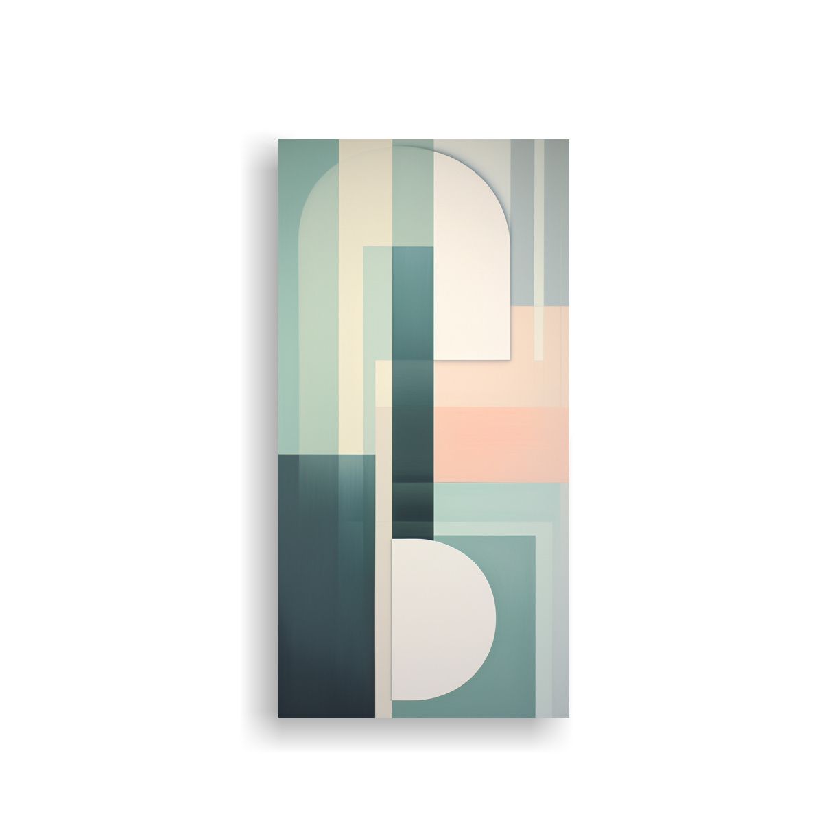 GENERICO - Arte De Pared Vertical Alegría Abstracto Fusión 70x140 Cm