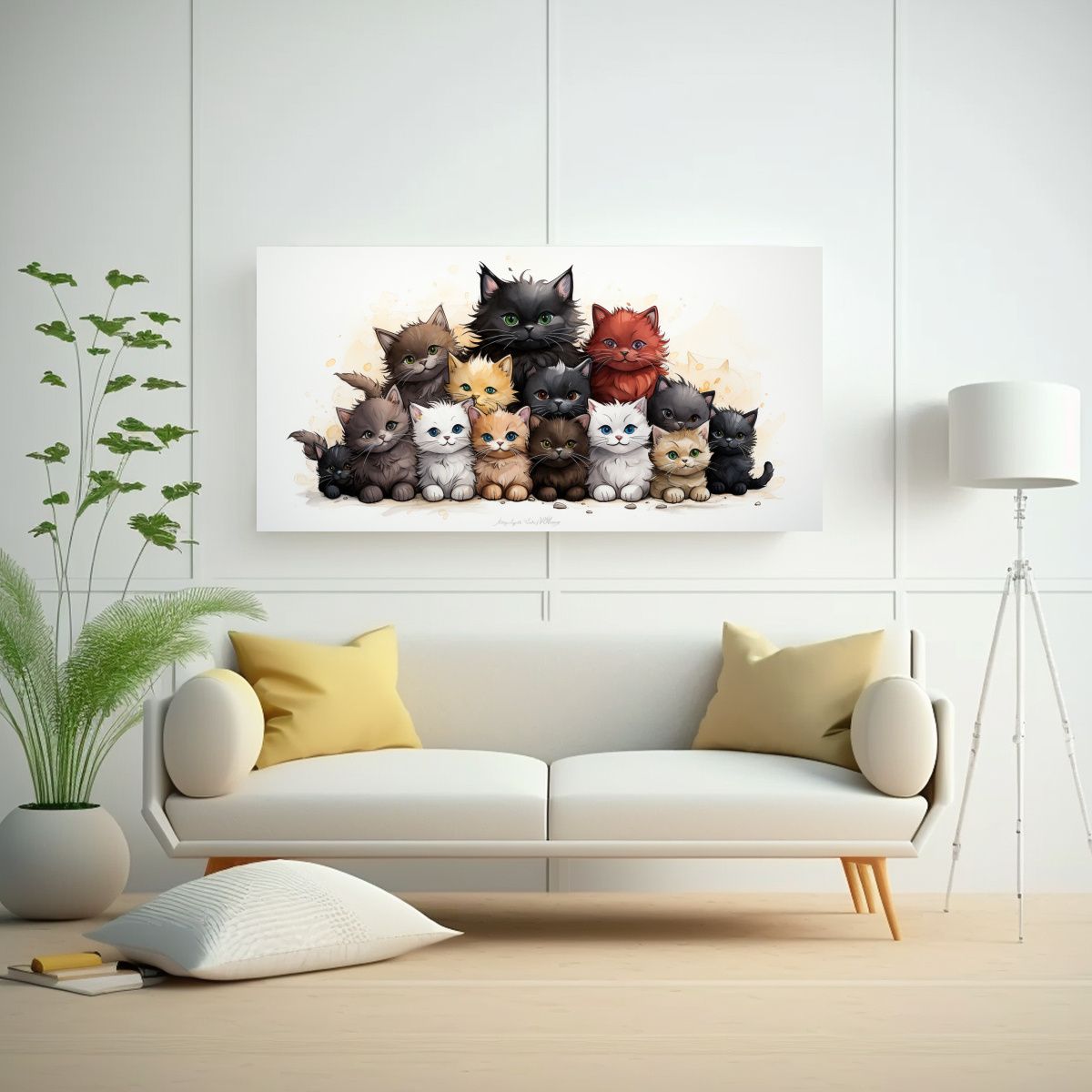 GENERICO - Pinturas Decorativas De Composición Vanguardista 120x60 Cm