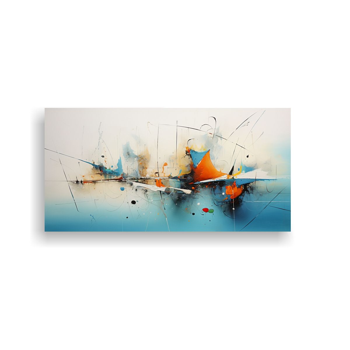 GENERICO - Arte De Pared Abstracto Movimiento Temático 120x60 Cm