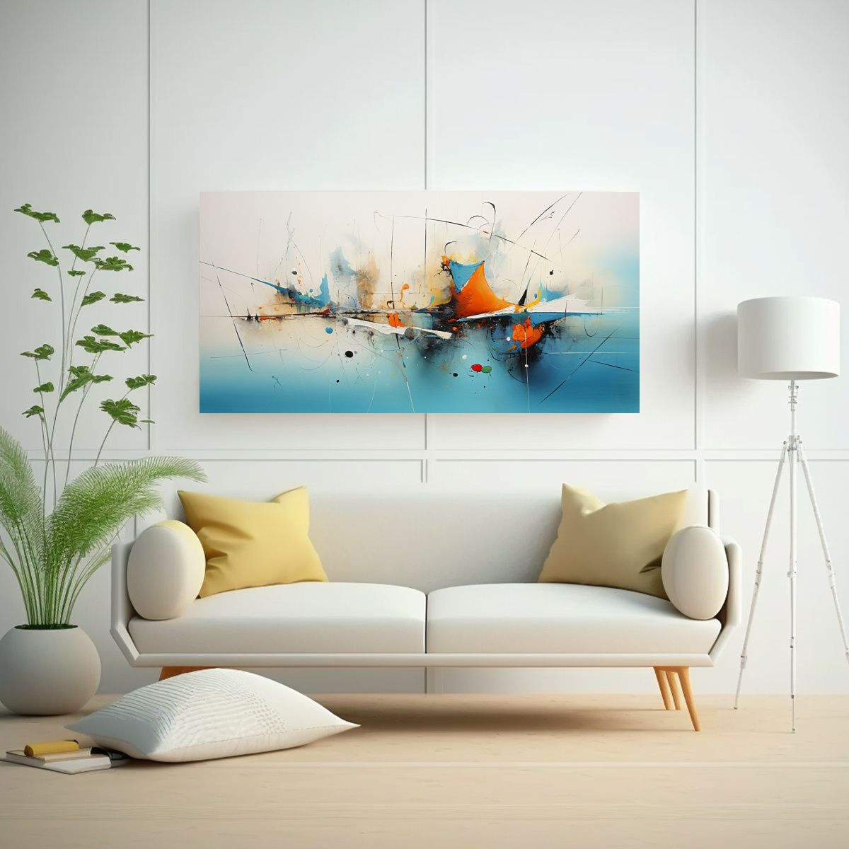 GENERICO - Arte De Pared Abstracto Movimiento Temático 120x60 Cm