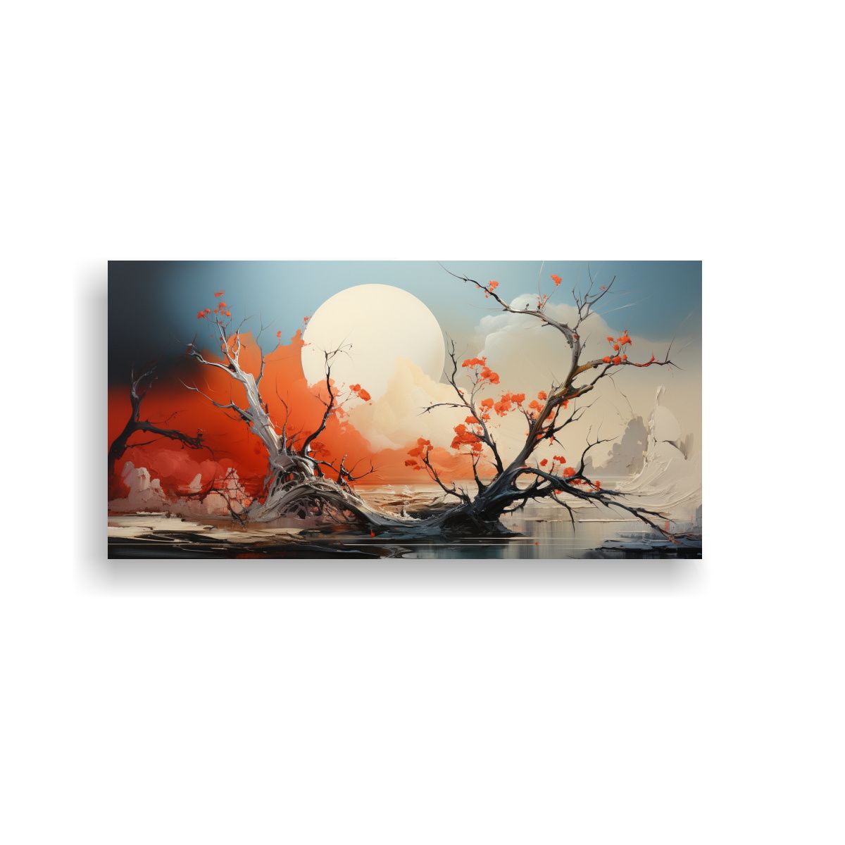 GENERICO - Pintura Abstracta De Alta Calidad Sobre Lienzo 140x70 Cm