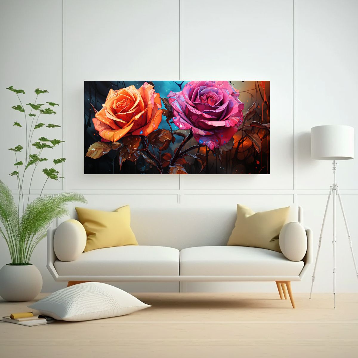 GENERICO - Arte De Composición Para Decoración De Oficina 140x70 Cm