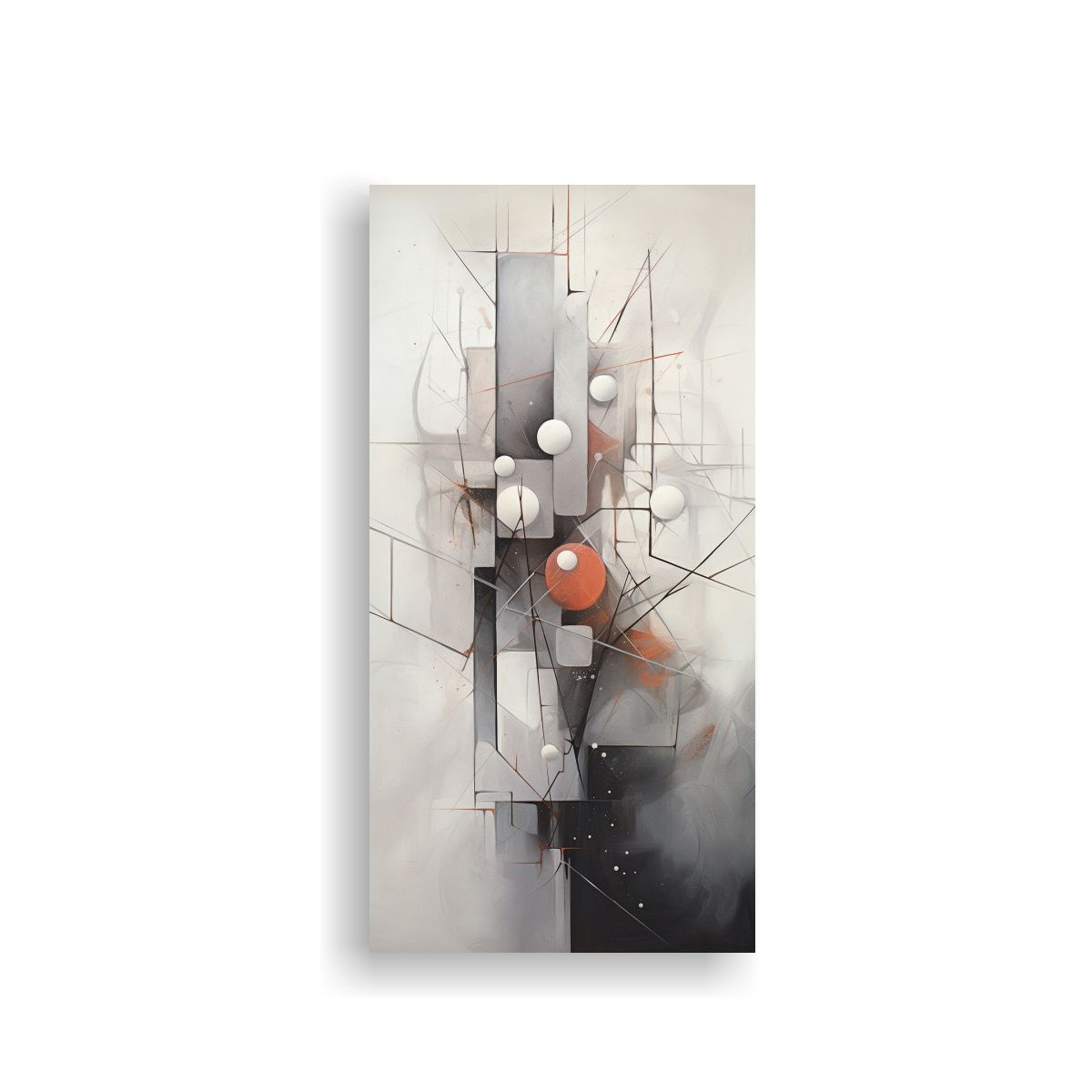 GENERICO - Cuadros Abstractos En Lienzo De Tela En Tonos 70x140 Cm