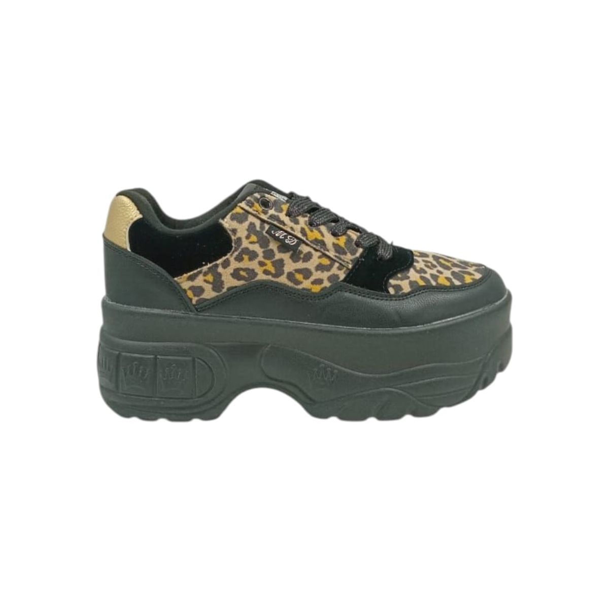 HERIEL - Zapatilla Negra Print Mujer