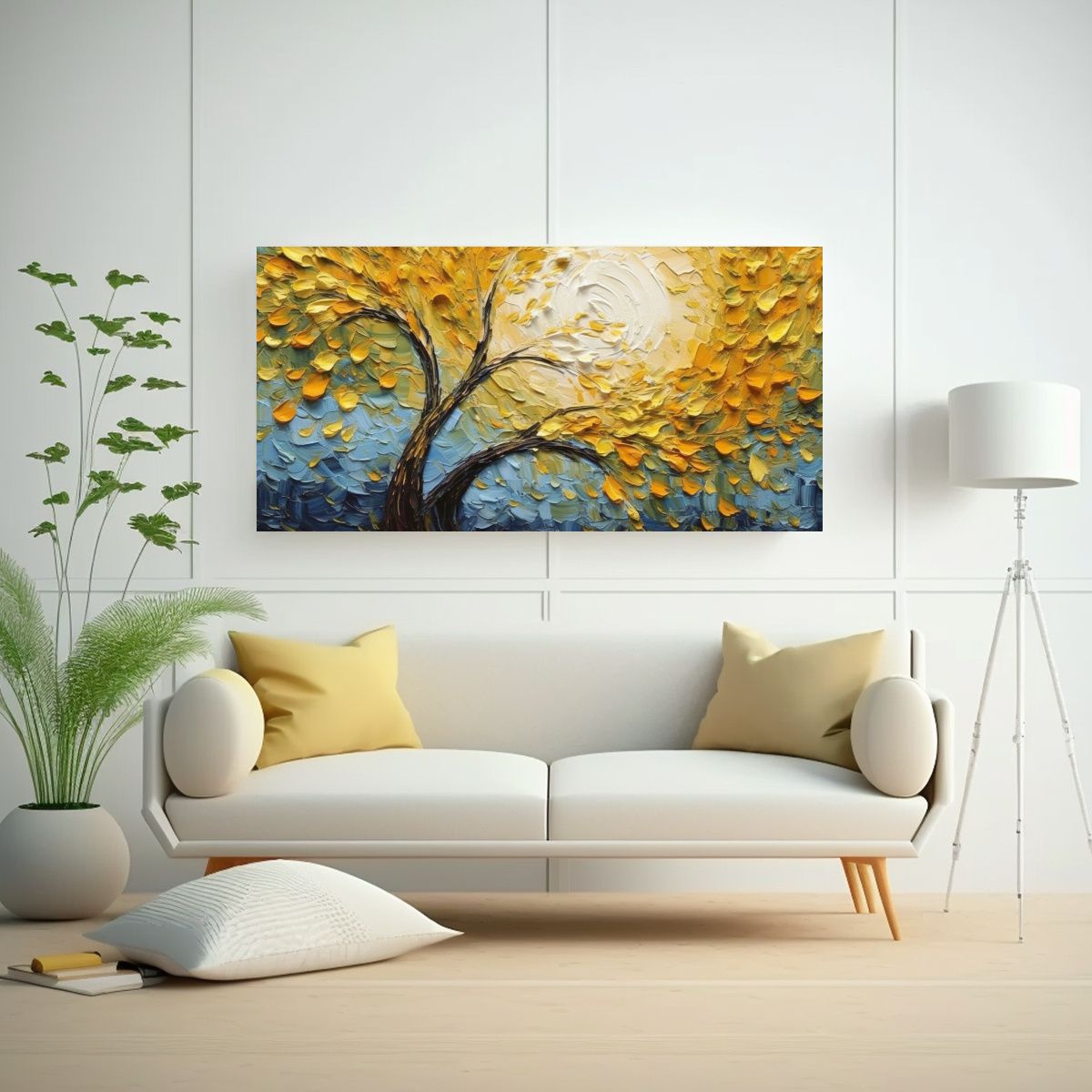 GENERICO - Pinturas Abstractas Estilo Van Gogh Abstracción 120x60 Cm