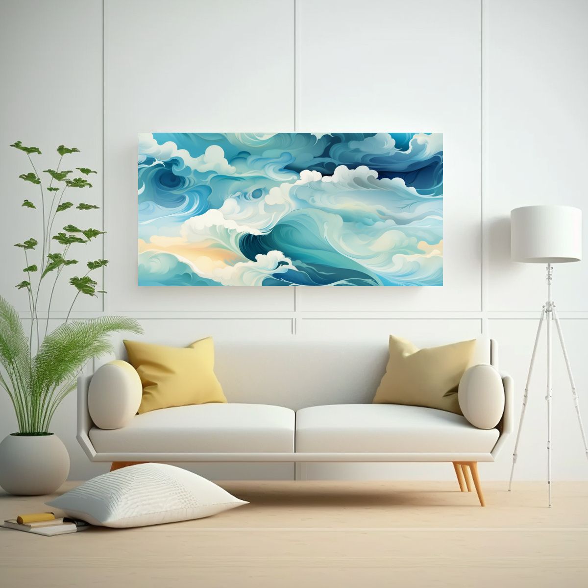 GENERICO - Tela Acuarela Innovador Con Patrón Relajante De 140x70 Cm