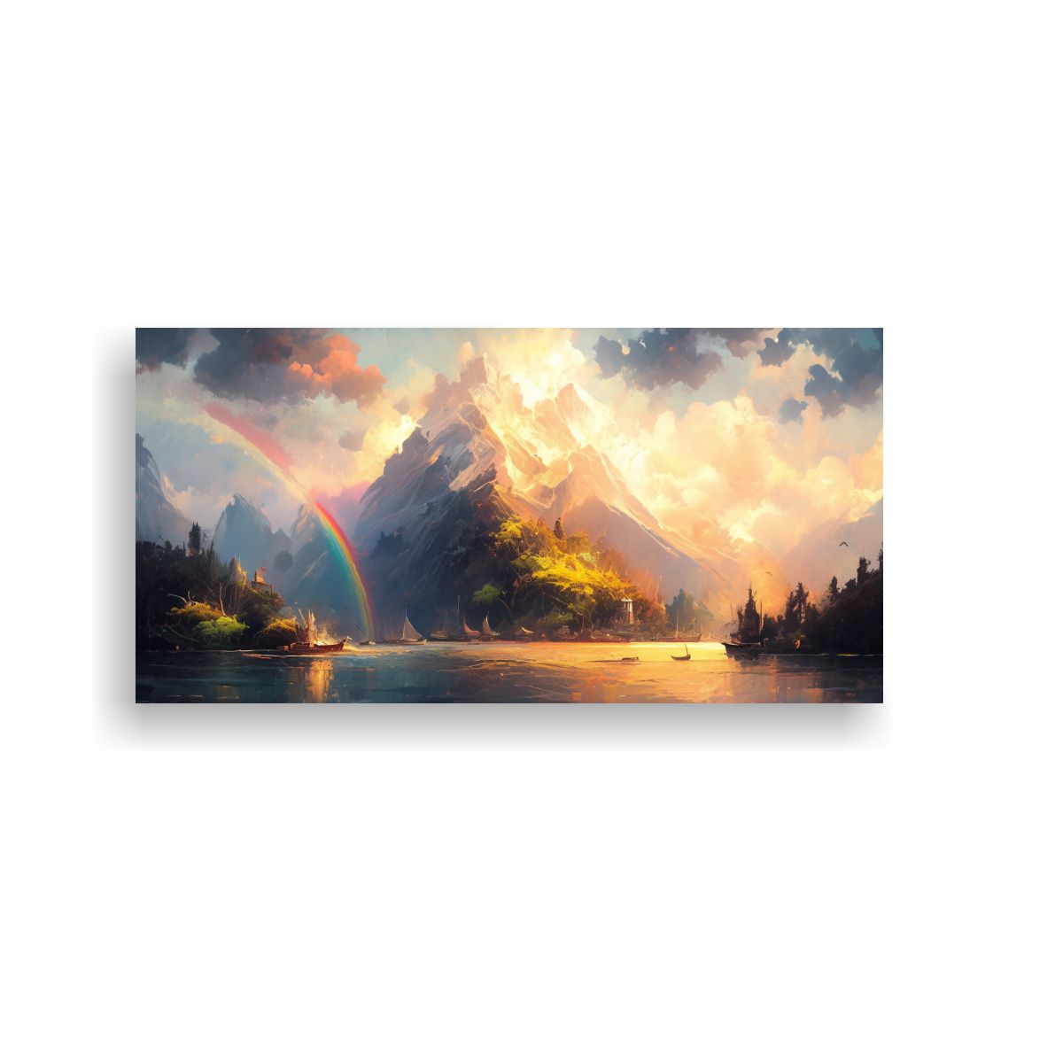 GENERICO - Pinturas Decorativas Modernas De Canva En Colores 140x70 Cm.