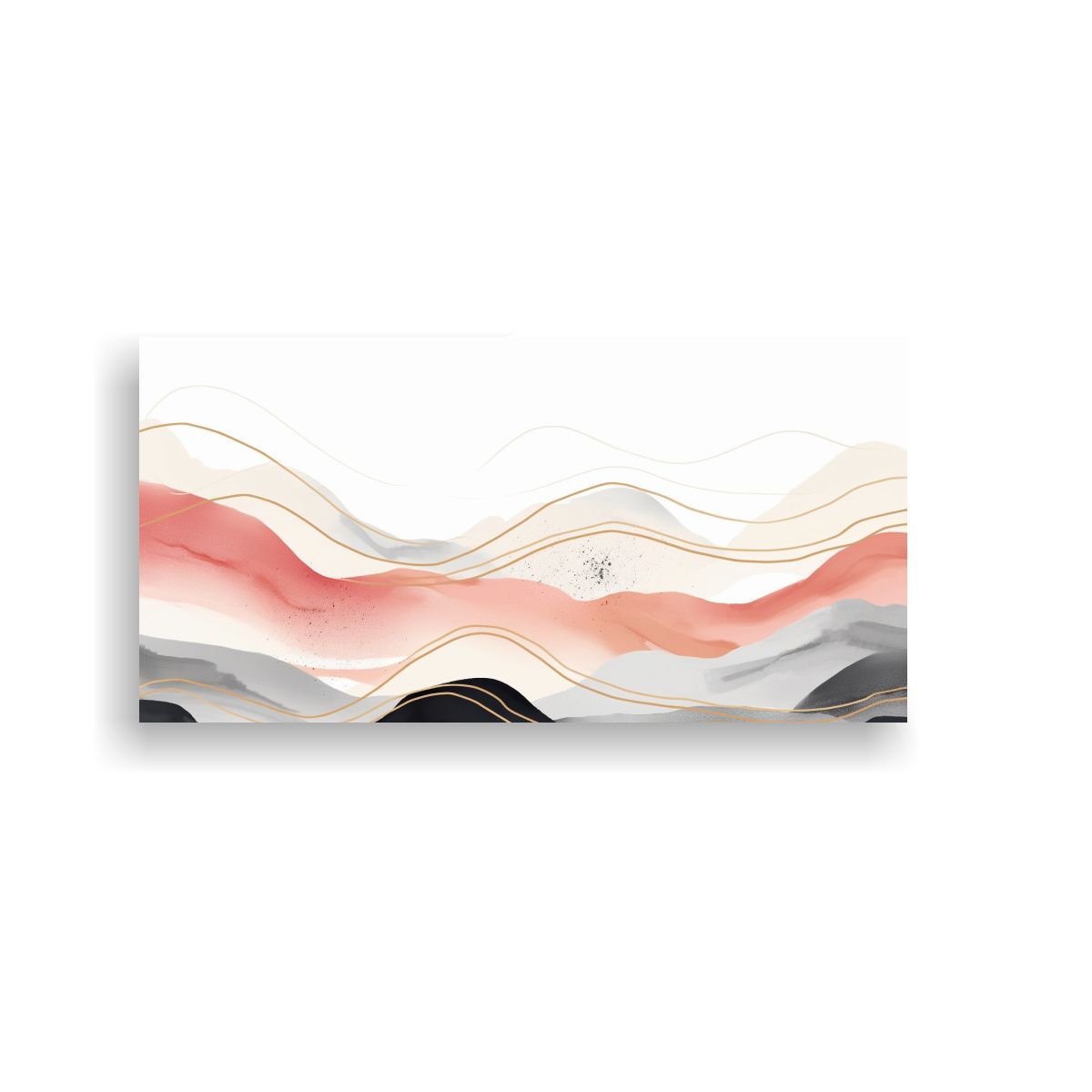 GENERICO - Cuadro De Arte Abstracto Boho Minimalista Lienzo 140x70 Cm