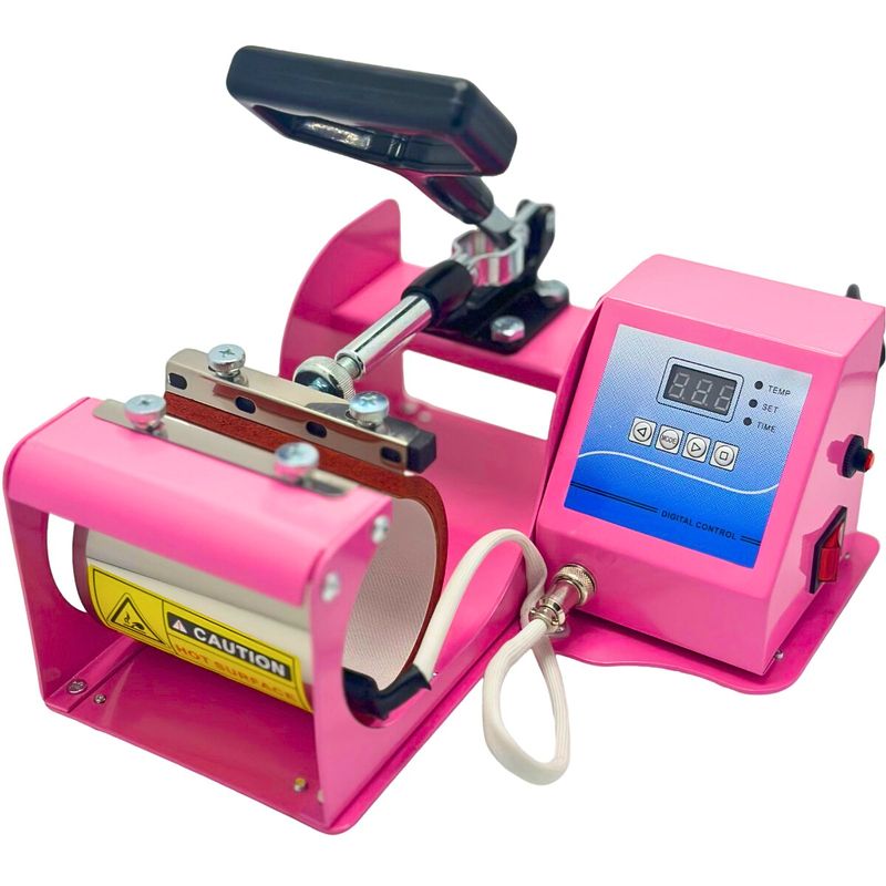 TODOK - Maquina Estampadora  Sublimadora Tazas 11oz Rosa