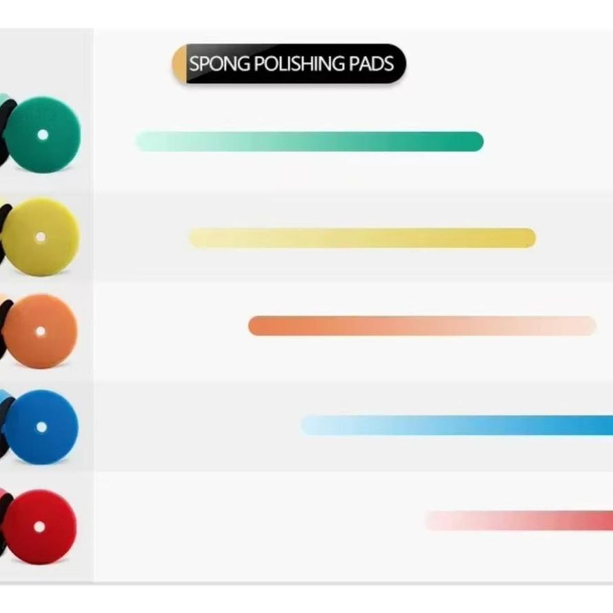 GENERICO - Pack Pad Full Corte Abrasivocortepolishfinish 5 Pulgadas