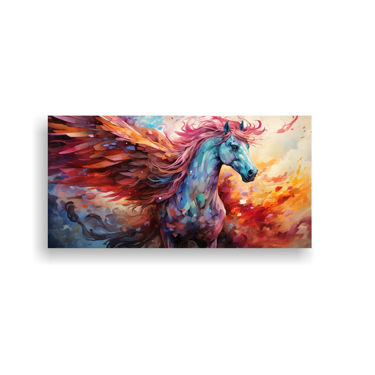 GENERICO - Pintura Horizontal Duradera Estilo Acuarela 120x60 Cm