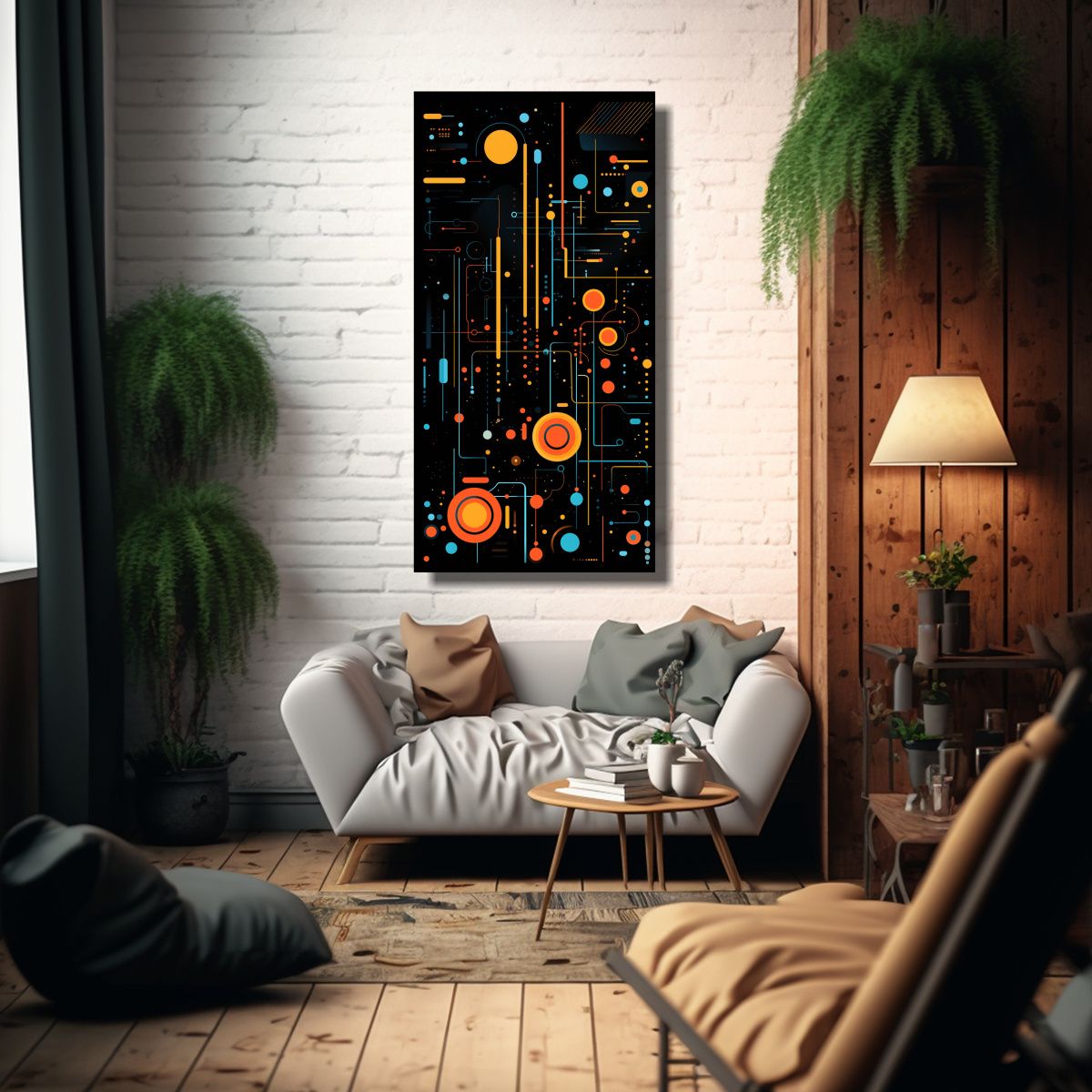 GENERICO - Cuadros Decorativos De Arte Moderno Brillante Con 70x140 Cm