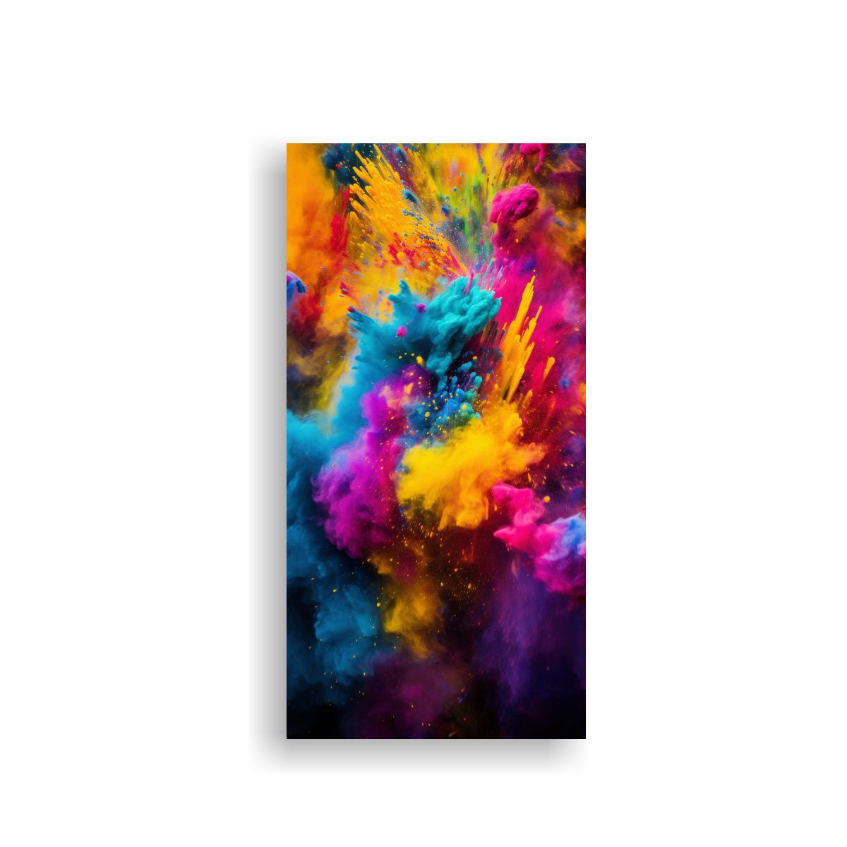 GENERICO - Cuadro Vibrantes Colores Festivos En Abstracto 70x140 Cm