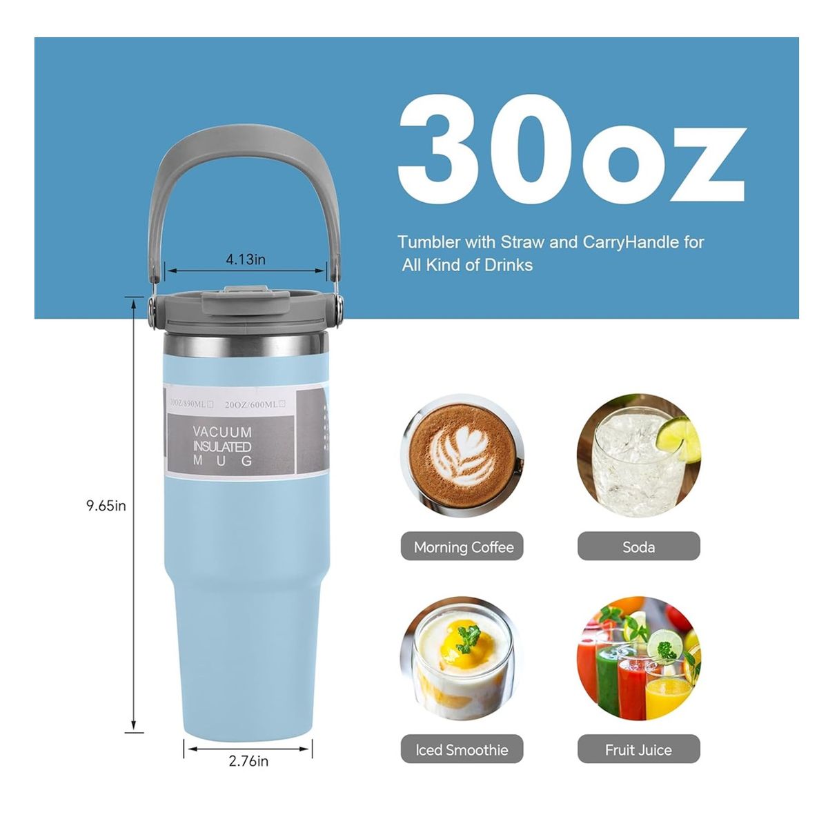 GENERICO - Termo Botella Jarra Mug Agua Te Cafe Vaso Termico Acero Inox