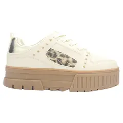 CHALADA - Zapatilla Mujer Beige Urbano Troya-5