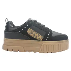 CHALADA - Zapatilla Mujer Negro Urbano Troya-5
