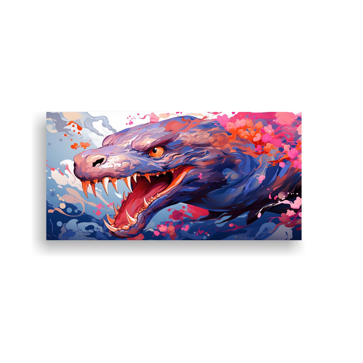 GENERICO - Cuadros Exclusivos De Eels En Tonos Rubor Y Azul 120x60 Cm