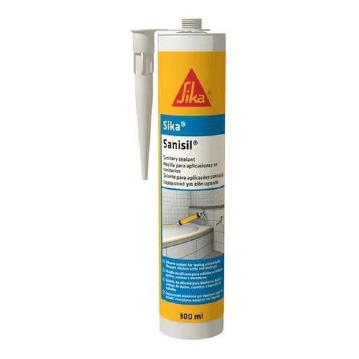SIKA - Silicona Transparente Para Baño Y Cocina Antihong 280ml Sika