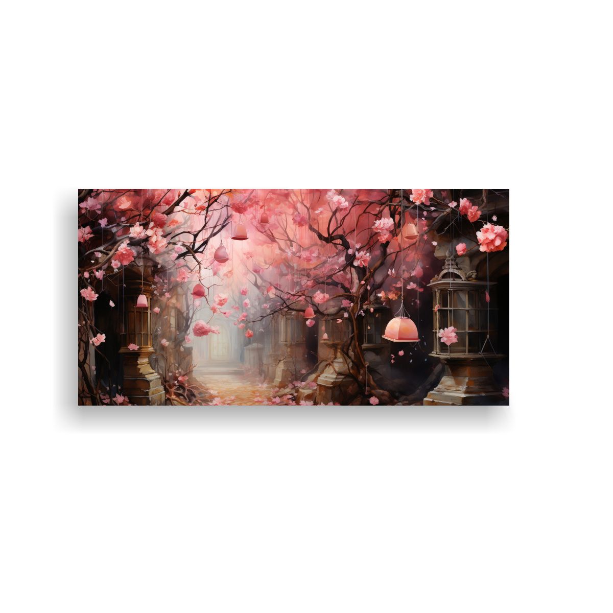 GENERICO - Arte De Pared Concepto Vida Pintura Acuarela De 140x70 Cm