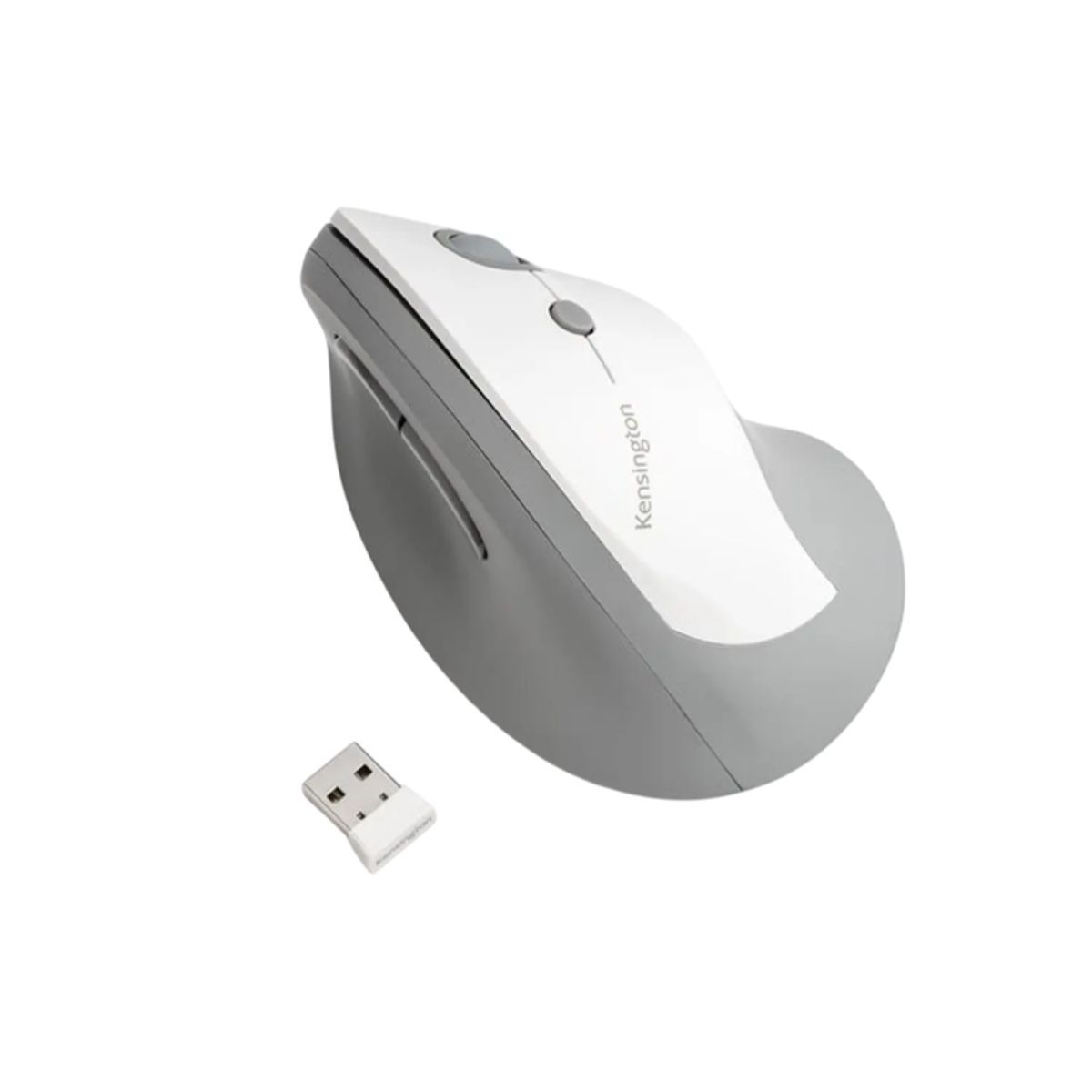 KENSINGTON - Kesington K75520WW, Mouse Inalámbrico, Vertical Profit, USB, 1600DPI, Color Gris 