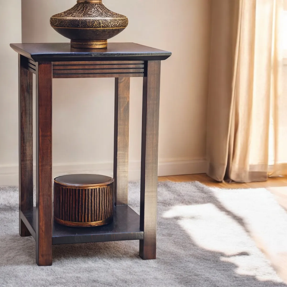 ELAB PROPIA - Mesa Lateral Madera 33x33x50cm S