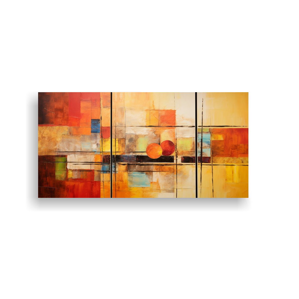 GENERICO - Cuadros Abstractos Para La Cocina Arte De Pared 120x60 Cm