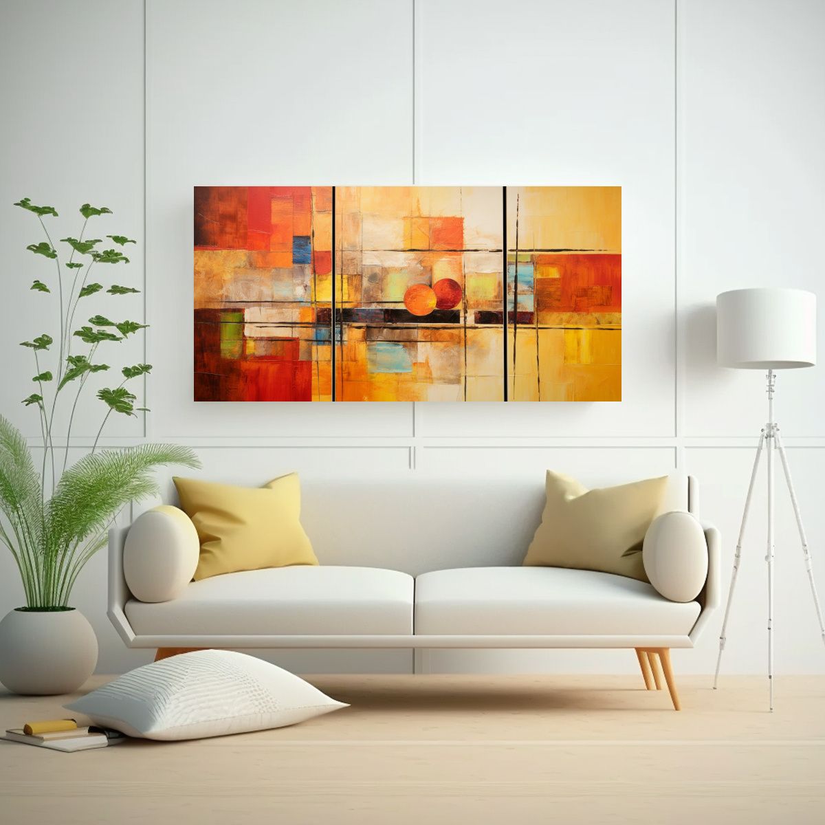 GENERICO - Cuadros Abstractos Para La Cocina Arte De Pared 120x60 Cm