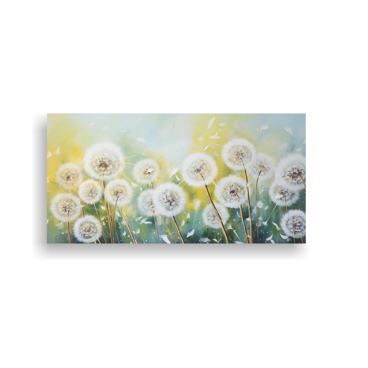 GENERICO - Pintura Abstracta De Diente De León En Estilo 140x70 Cm