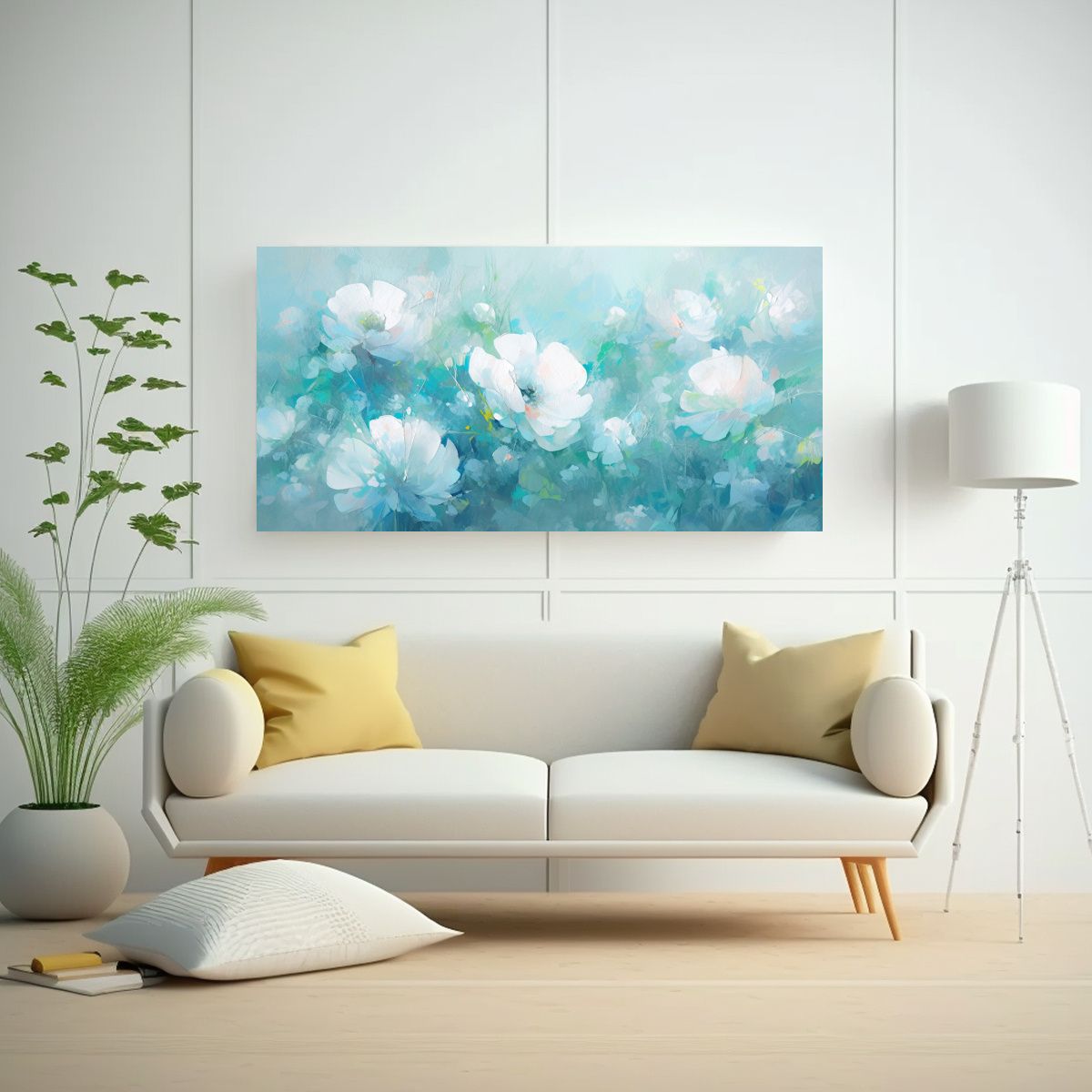 GENERICO - Tela En Bastidor Decoración Equilibrio Visual A 120x60 Cm