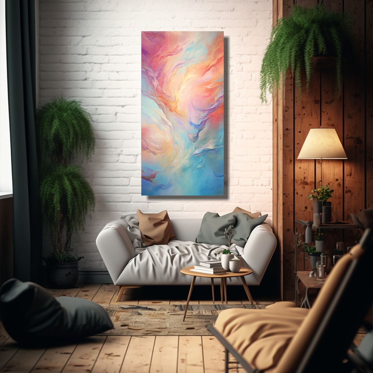 GENERICO - Pinturas Decorativas Creativas En Bastidor 70x140 Cm