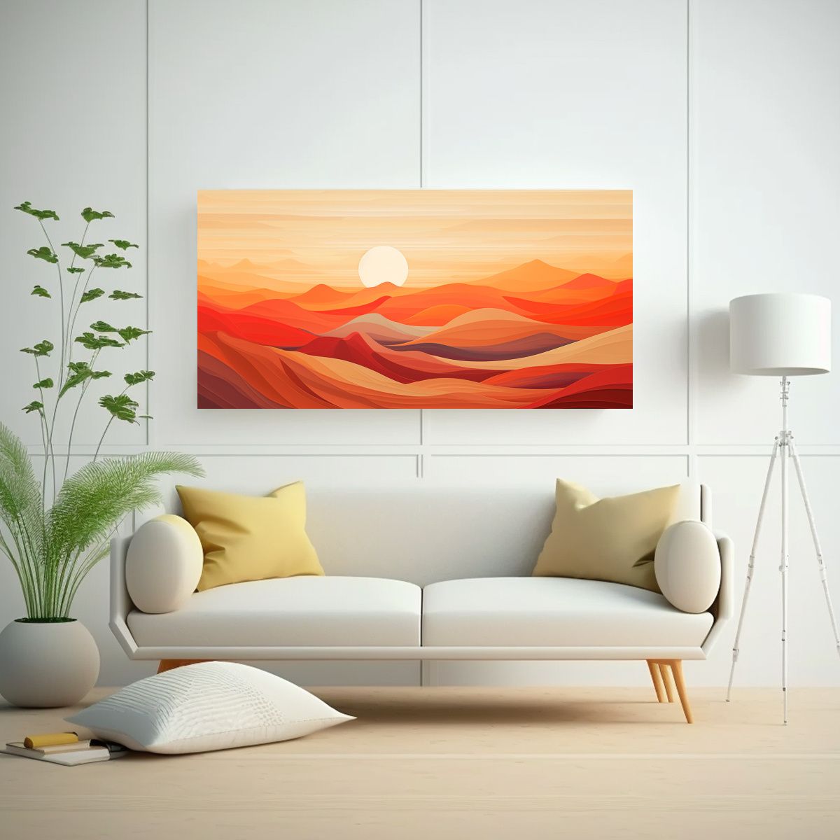 GENERICO - Cuadro Hermoso Juego Visual De Tonos Fríos Y 120x60 Cm