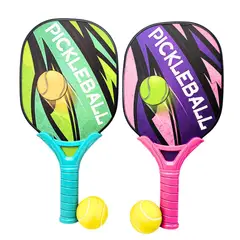 GENERICO - Pack 2 Raqueta Pickleball + 2 Pelotas Juego Deportivo Tenis