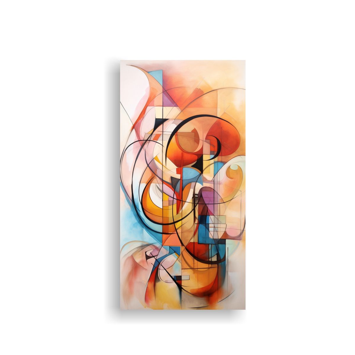 GENERICO - Lienzo Impreso Street Art Pintura Abstracta Con 70x140 Cm