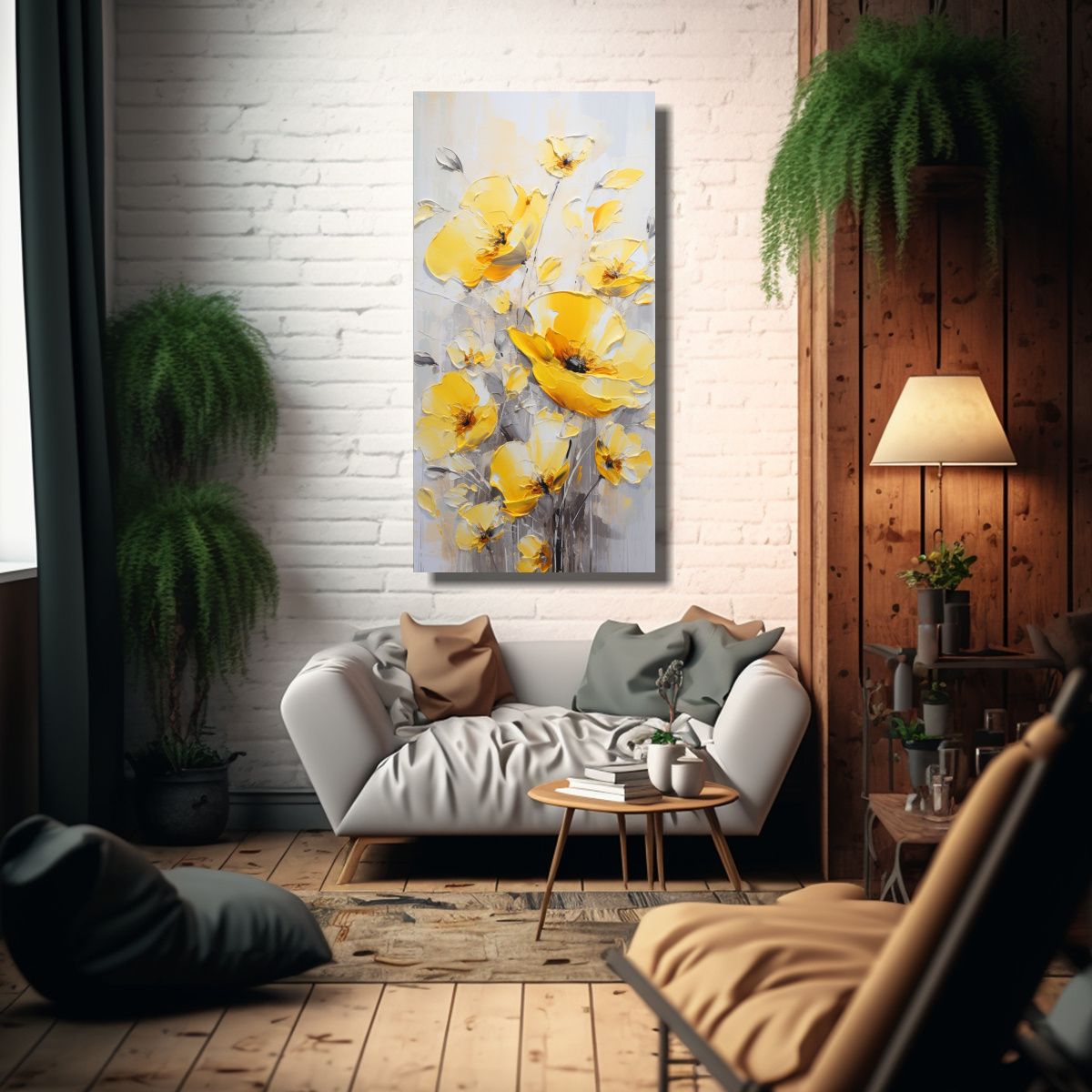 GENERICO - Pintura Lienzo Alta Calidad Clasico Amapolas 70x140 Cm