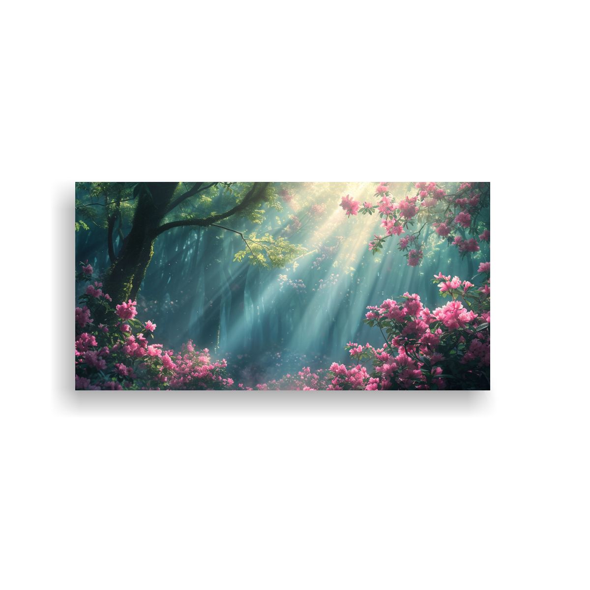 GENERICO - Cuadro Conceptual De Interiores Con Rayos De Sol 140x70 Cm.