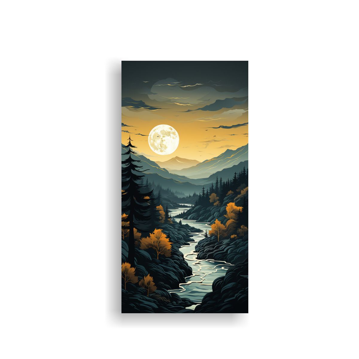 GENERICO - Paisajes De Montañas Minimalistas Para Decorar 70x140 Cm