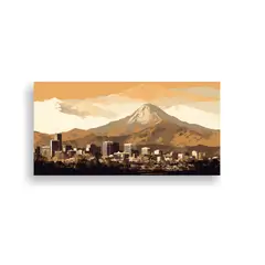 GENERICO - Cuadros De Decoración En Tonos Marrón Y Blanco 140x70 Cm