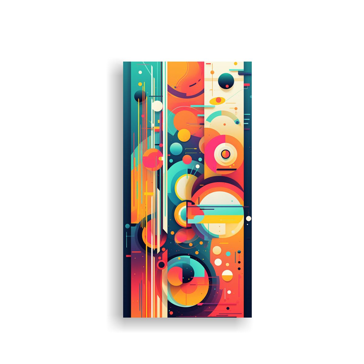 GENERICO - Tela En Bastidor Abstracta Versatilidad Celebrar 70x140 Cm